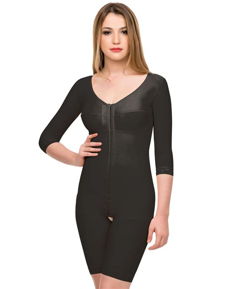 Full Body Suit Mid Thigh Length Plastic Surgery Compression Garment Wi Isavela Compression