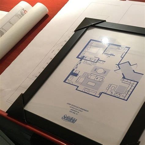 Seinfeld Apartment Floor Plan Print Seinfeld Art Seinfeld Etsy