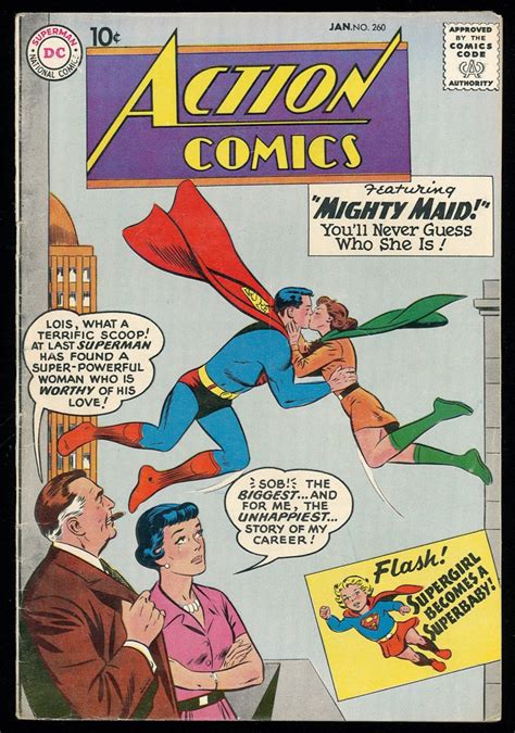 Vintage 1938 Action Comics Issue 260 Dc Comic Book Pristine Auction