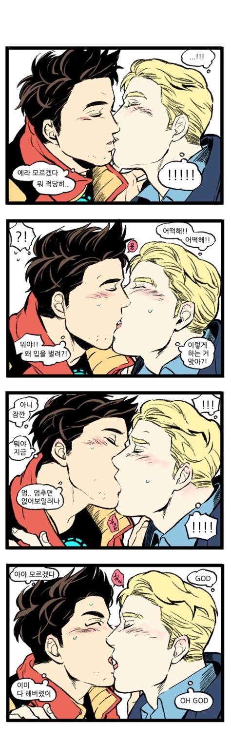 It's marked complete because each. Clever Name Here — hr8: Kiss (2) Stony in Avengers Academy