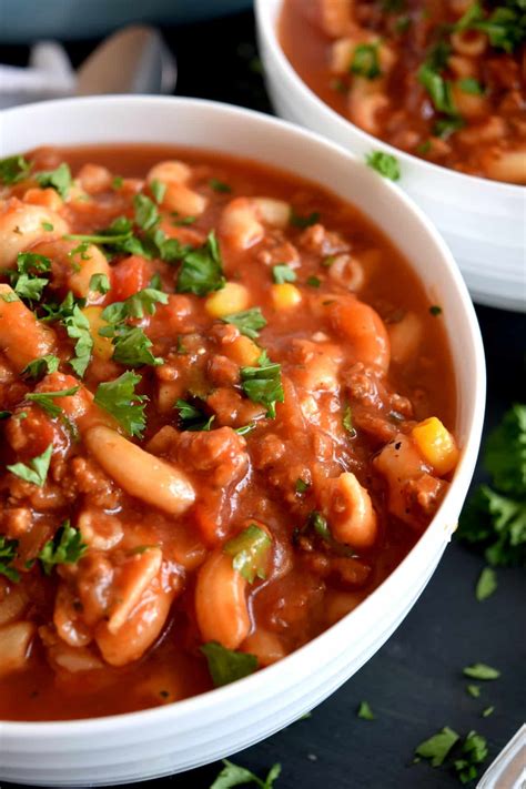 Beef And Pasta Tomato Soup Lord Byrons Kitchen