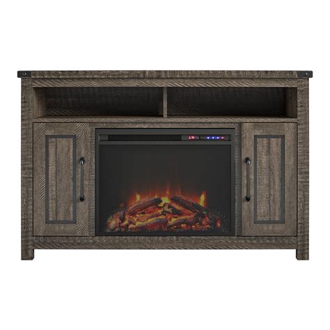 Ameriwood Home Avanta Fireplace Tv Stand For Tvs Up To 48 Rustic Oak