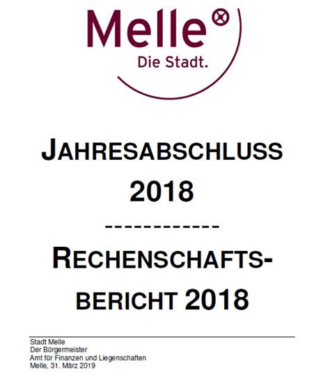 9 hgo den jahresabschluss der gemeinde künzell aufzustellen. Jahresabschluss 2018 | Stadt Melle