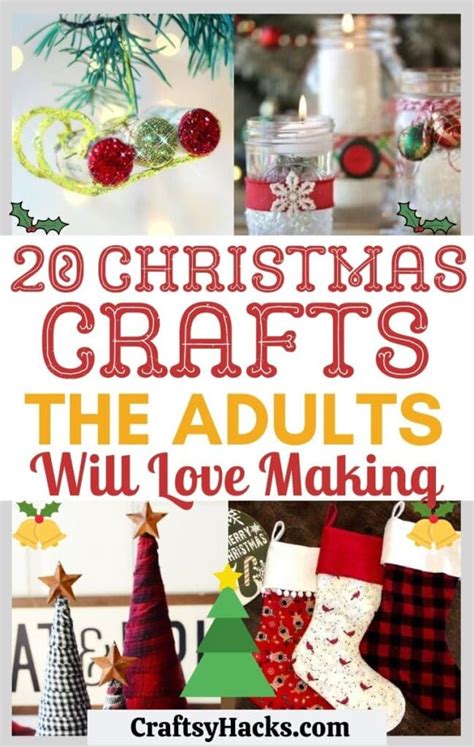 20 Eazy Christmas Crafts For Adults Craftsy Hacks