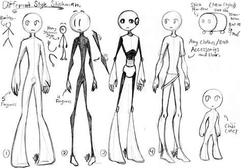 Different Style Stickman Sketch By Farahin001 On Deviantart