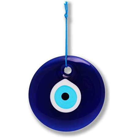 Erbulus Turkish Glass Blue Evil Eye Wall Hanging Ornament Turkish