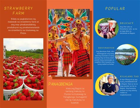 A Brochure With Pictures Of Strawberries And People