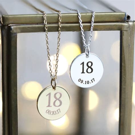 Personalised Birthday Pendant Necklace By Lisa Angel