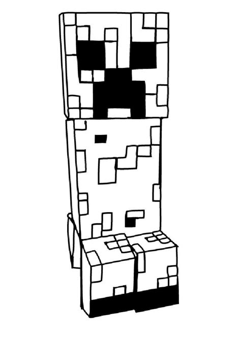 Dibujo De Creeper De Minecraft Para Colorear Dibujos Para Colorear