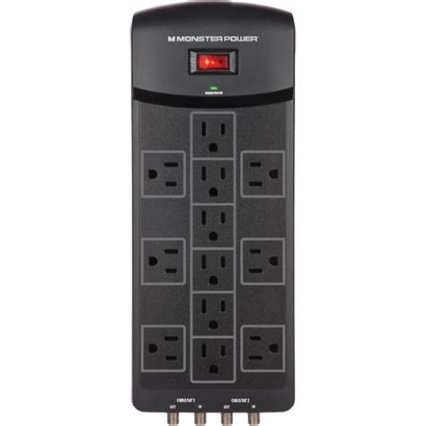 Monster 121829 12 Outlet Extreme Power Surge Protector Twelve Surge