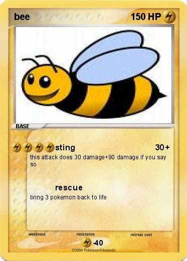 Pokémon Bee Sting My Pokemon Card