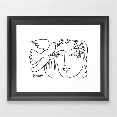 Picasso Dove Of Peace Framed Art Print By Klas6 Society6