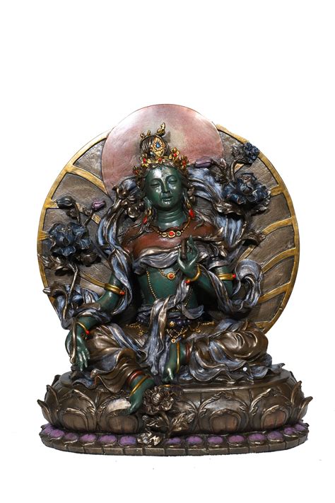 Goddess Tara Statue Green Tara T Home Decor Tibetan Etsy