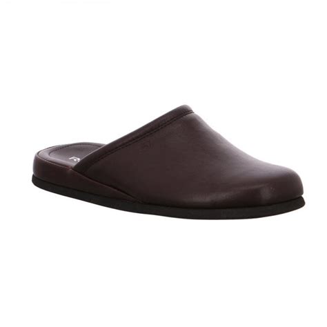 Rhett Mens Leather Mule Slippers By Rohde Hb Shoes