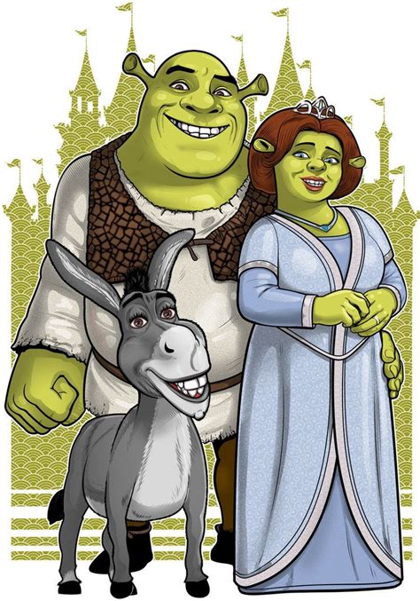A Very Fun Commission For Shrek Fiona And Donkey Shrek Character
