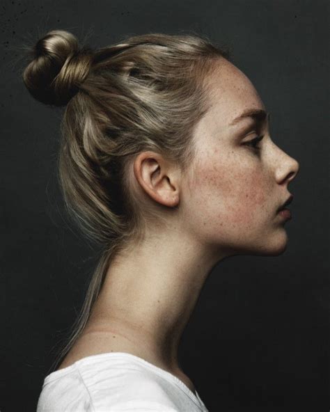Shawna Milk Model Management Side Portrait Face Photography