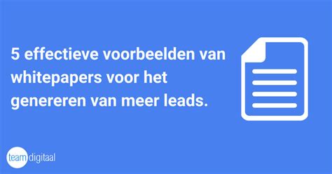 The difference between the two is that white papers tend to be more. 5 Whitepaper voorbeeld(en) voor meer B2B leads | Team Digitaal