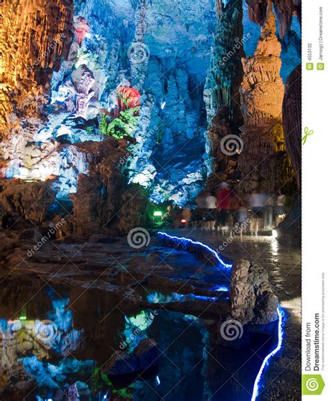 Flute Cavern In Guiling Stock Photo Image Of Colors Stalagmite 4553132