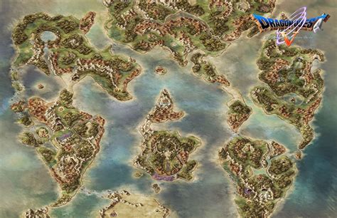 Dragon Quest V World Map Topographic Map Of Usa With States