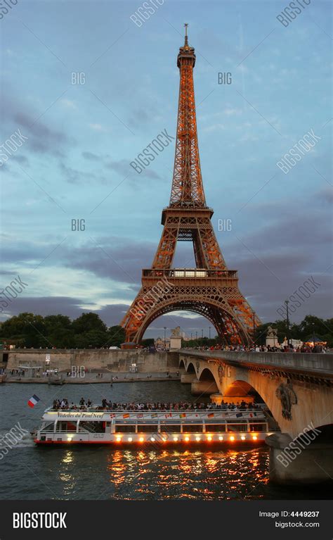 Eiffel Tower Evening Image And Photo Free Trial Bigstock