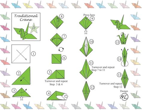 Printable Origami Crane Instructions Pdf Printable World Holiday