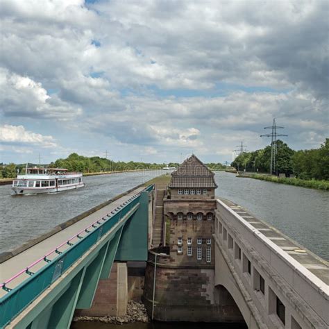 Minden Aqueduct North Rhine Westfalia Germany Editorial Photo Image