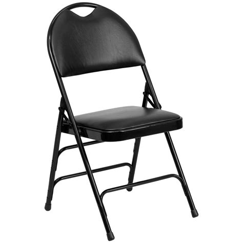 Search all products, brands and retailers of folding steel chairs: Flash Furniture HA-MC705AV-3-BK-GG Black Metal Folding ...