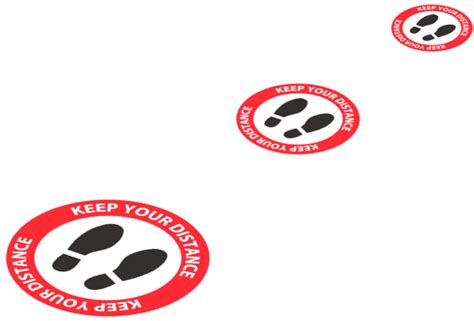 Social Distance Floor Stickers Security Seals And Tamper Evident Tags