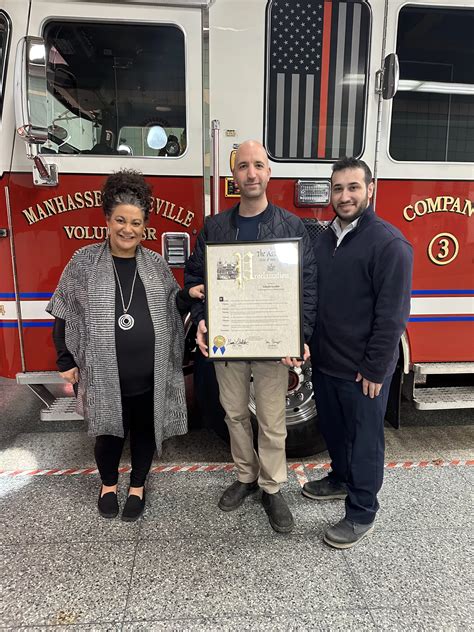 Sillitti Honors Firefighter for Selfless Service at Home & in Israel