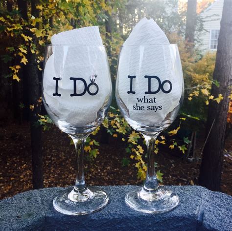 Wedding Wine Glasses Bride And Groom Personalized T