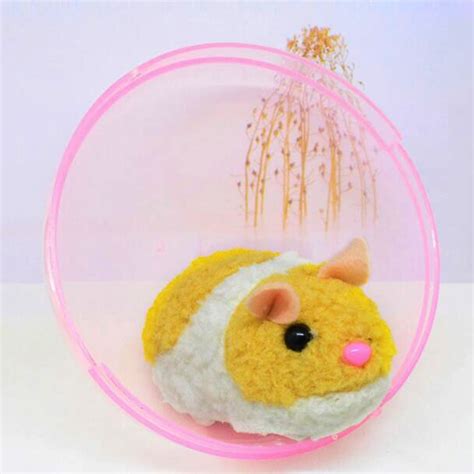 Rolling Hamster Rat Electric Mouse Running In Ball Cat Funny Plush Toy