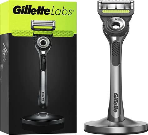 gillette labs men s razor 1 razor blade refill with exfoliating bar includes premium