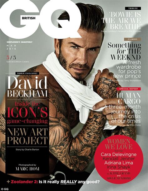 David Beckhams Face Is Celebrated By Gq Magazine Daily Mail Online