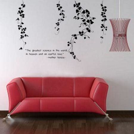 Flower Vine Living Room Mural Decor Removable Art Vinyl Wall Stickers