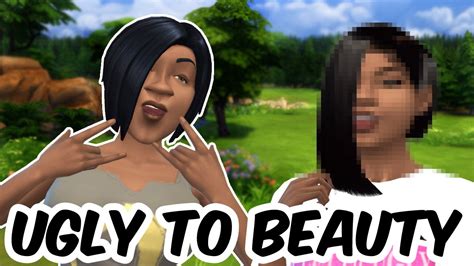 Fatima Ugly To Beauty Challenge The Sims 4 Cas Youtube