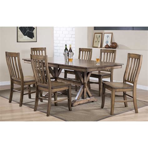 Winners Only Carmel 000028136163 Rustic 60 Rectangular Table With 18