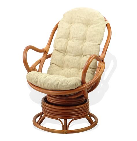 Sk New Interiors Java Swivel Rocking Lounge Chair Natural Handmade
