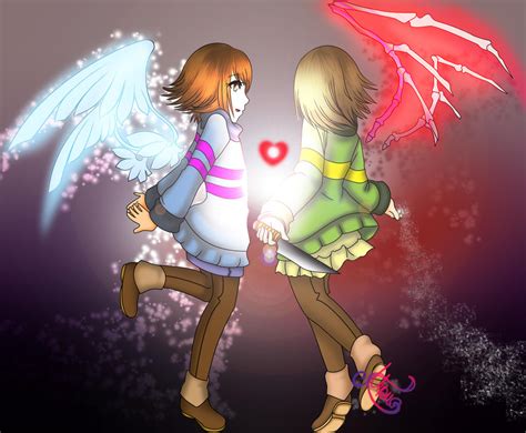 Frisk X Chara Fan Art