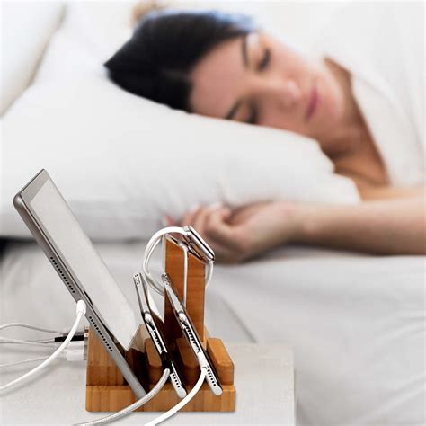 Audiology Bamboo Charging Station Multi Device Charging Station For