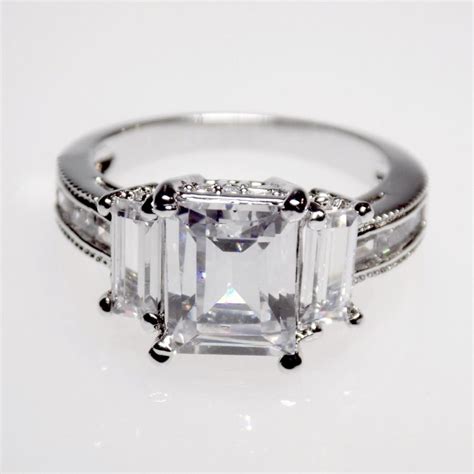 51 Carat Emerald Cut Engagement Ring Wedding Ring Anniversary Ring