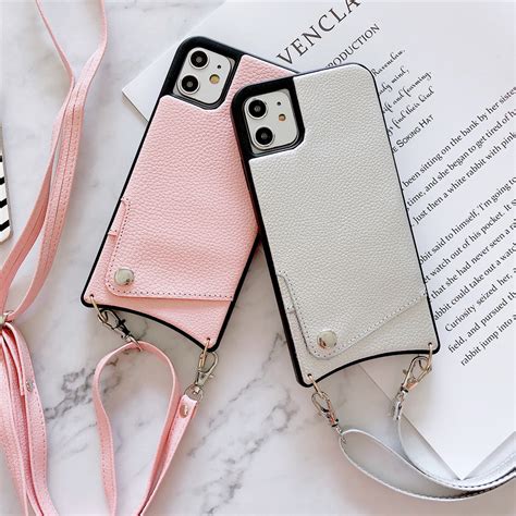 Phone Case With Lanyard Necklace Shoulder Neck Strap Cover For Iphone