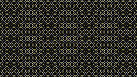 Abstract Pattern Background Yellow And White Symmetrical Circle Shapes