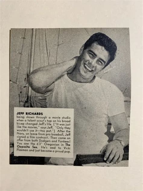 Jeff Richards The Opposite Sex 1957 Hollywood Star 4x5 Panel 16 00 Picclick