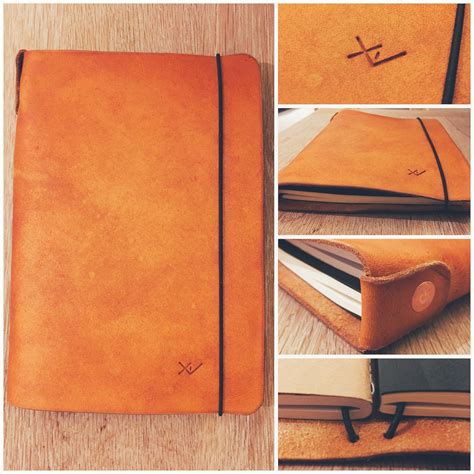 I Made A Leather Notebook Cover That Can Hold Both My Planner And My