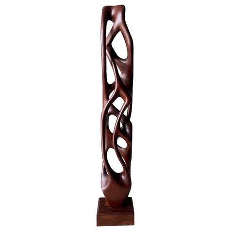 Tall Biomorphic Carved Wood Sculpture At 1stdibs Tall Wood Sculpture Tall Wooden Sculptures