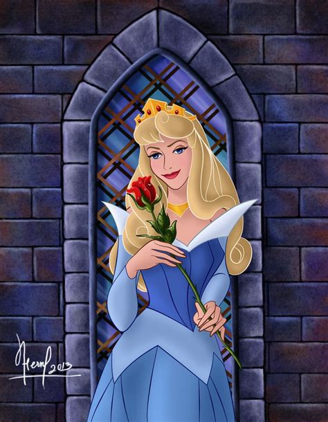 Aurora With A Rose By Fernl On Deviantart Sleeping Beauty Disney