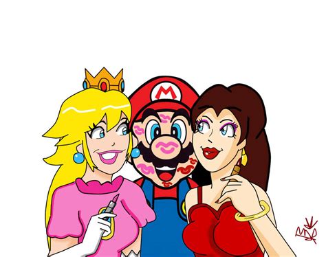 Mario Pauline And Princess Peach By Liplover6930 On Deviantart