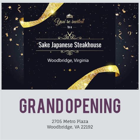Grand Opening Sake At Woodbridge Va Sake Japanese Steak House
