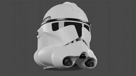 Star Wars Clone Trooper Helmet 3d Model Game Ready