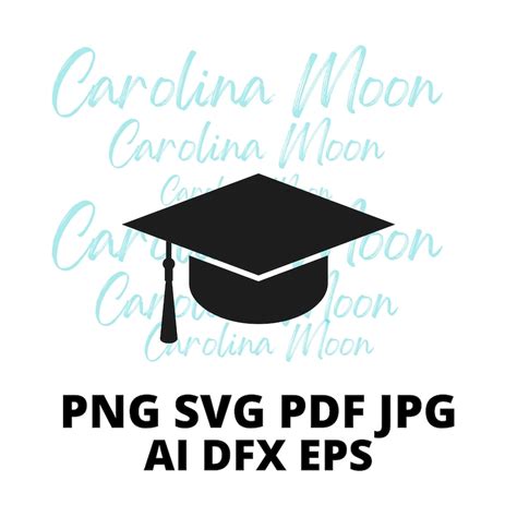 Graduation Cap Class Of Cap Hat Svg Dxf Ai Eps Png And Pdf Files Instant Digital